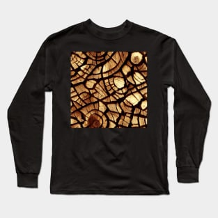 Wood pattern, model 16 Long Sleeve T-Shirt